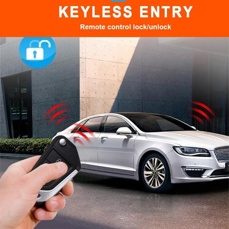Car Keyless Entry Security Alarm System with Remote Engine Start and Push to …