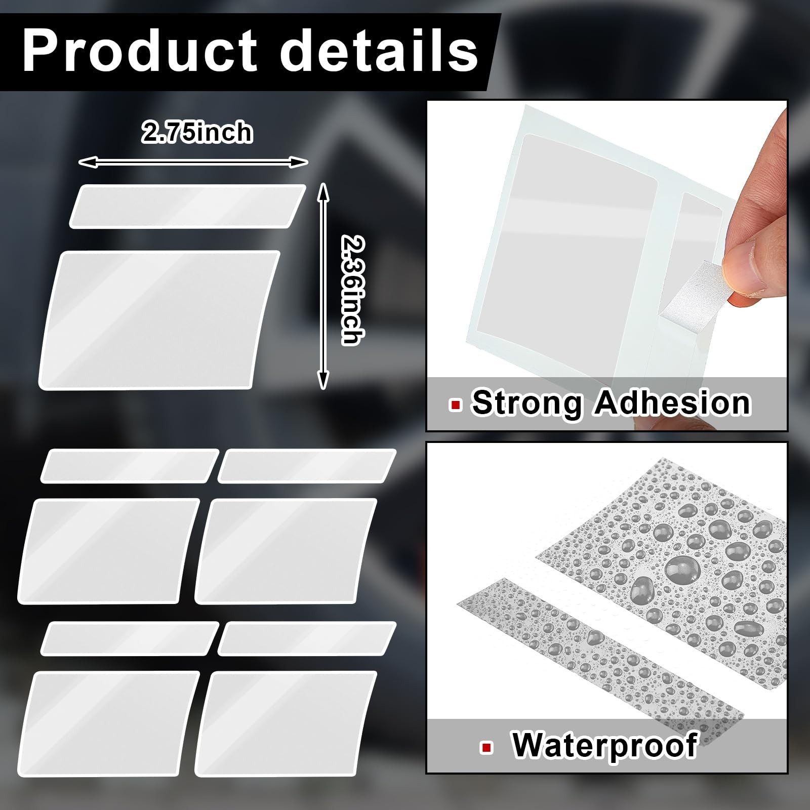8 Pcs Wheel Rim Decal Stripes Car Decals for 18-21 Inch Wheels Reflective Car…