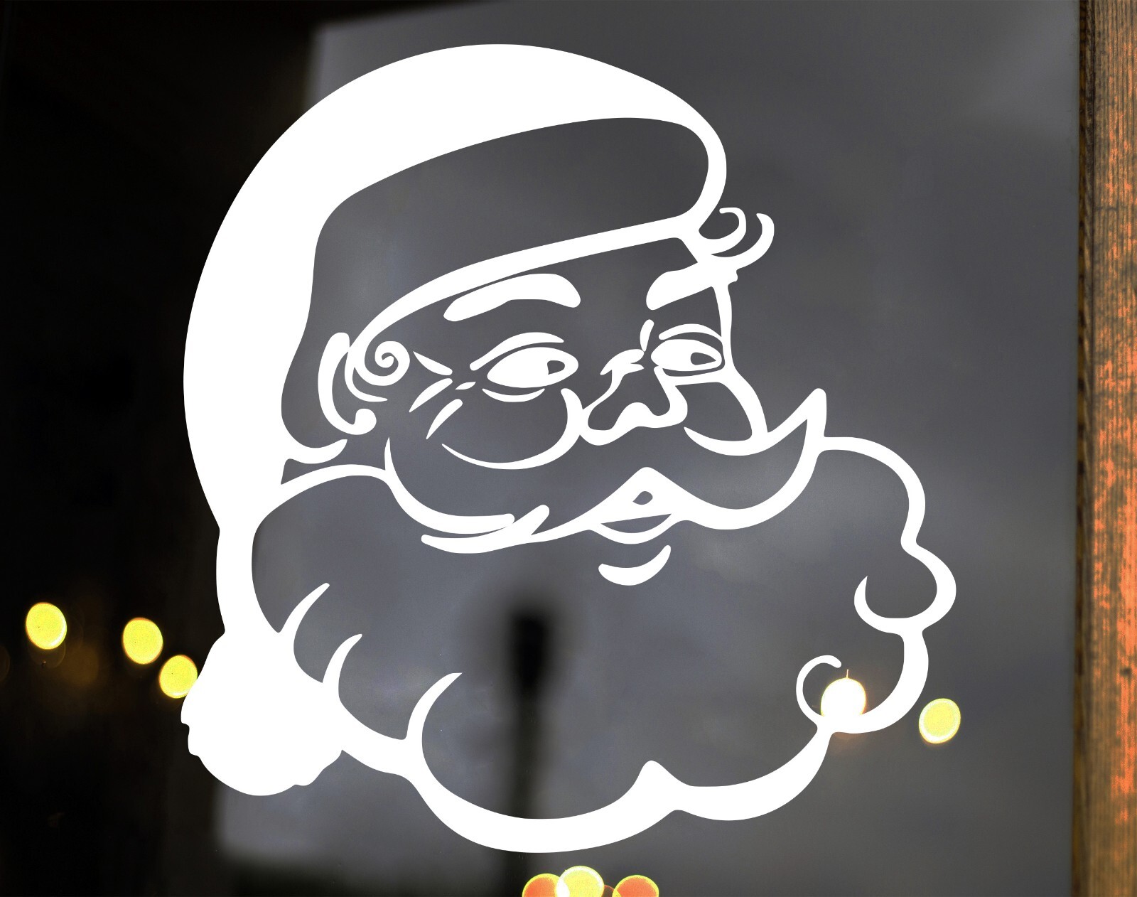Santa Claus Vinyl Decal V2 | Christmas Holidays Saint Nick | Die Cut Sticker