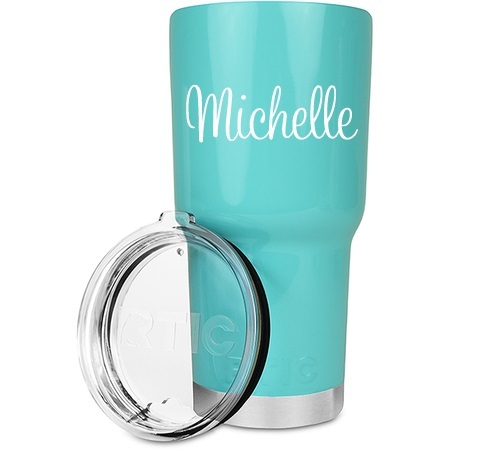 3" Fancy Handwritten Name Word Decal Sticker for Tumbler Cup Planner