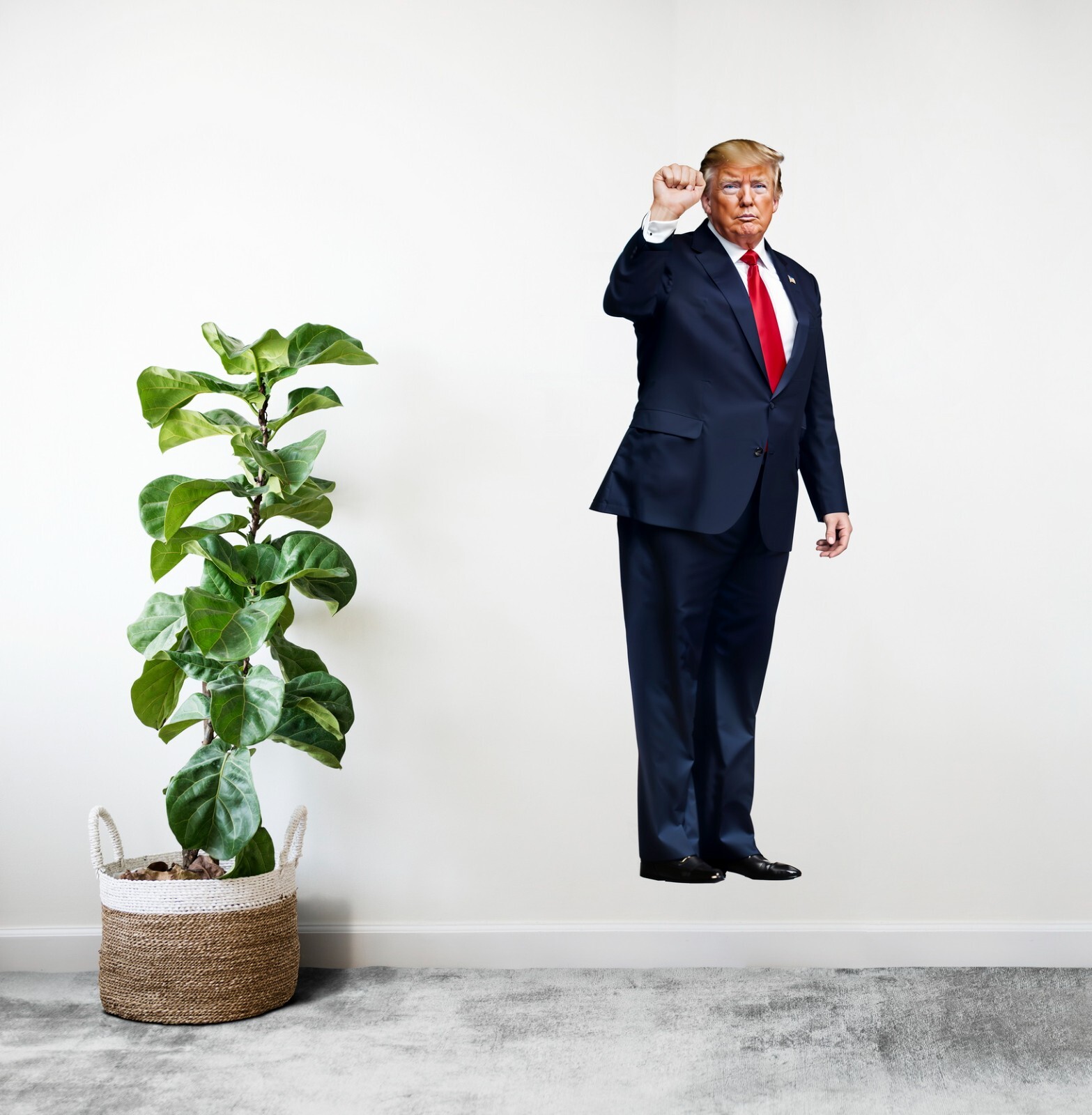 Donald Trump Life Size Peel & Stick Wall Decal Sticker Cutout, Repositionable