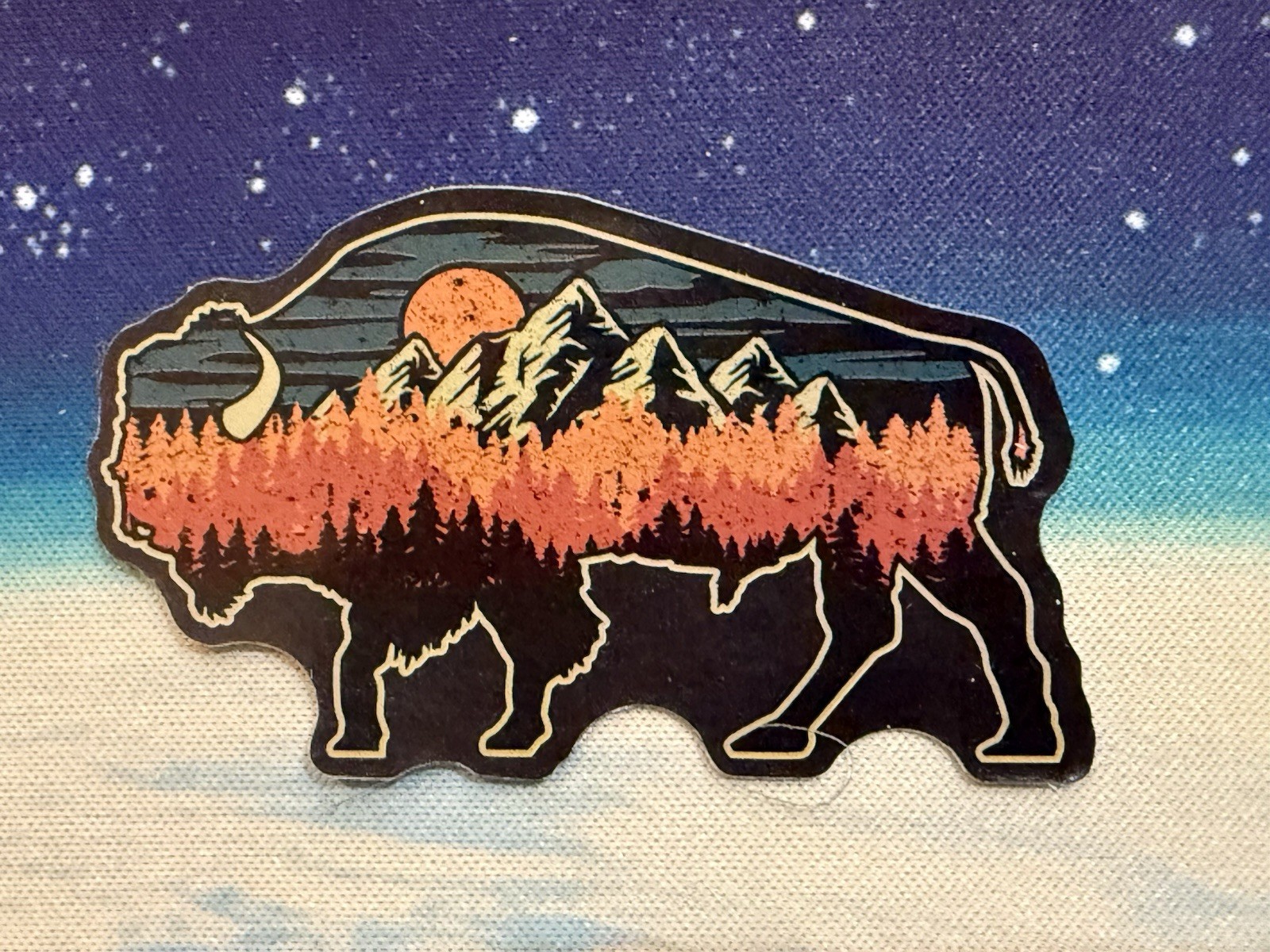 Outdoors Hiking Camping Adventure Nature Mountain Forest Trail Sticker Decal