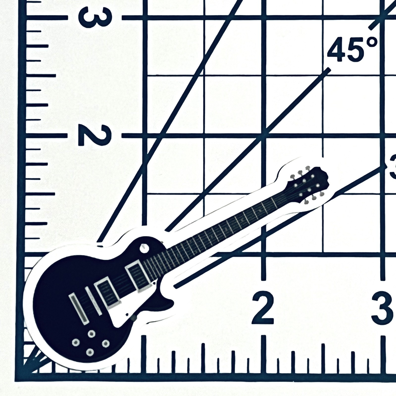 Les Paul Electric Guitar Vinyl Sticker Die Cut Decal Rock Music Musician Gear