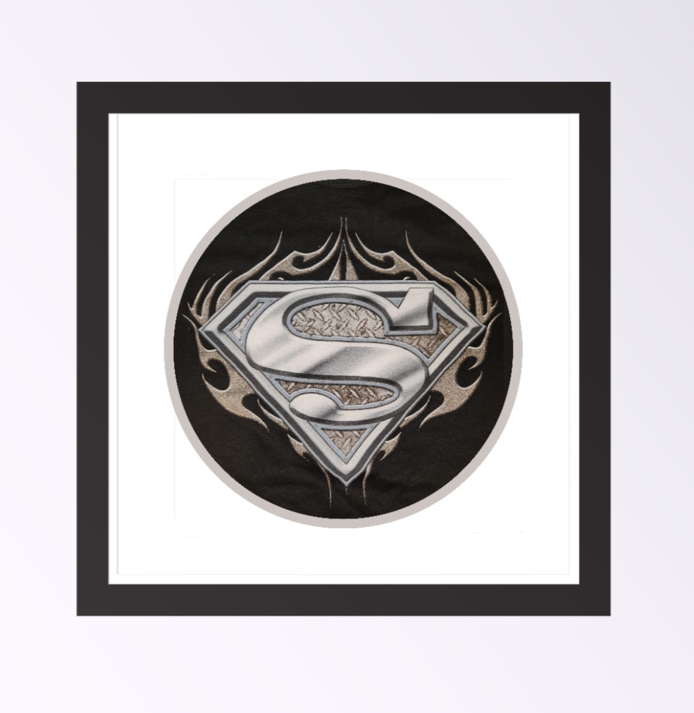 Superman (Pewter Logo) 4" Vinyl Decal Handmade Vehicle Cooler Laptop Decor 26