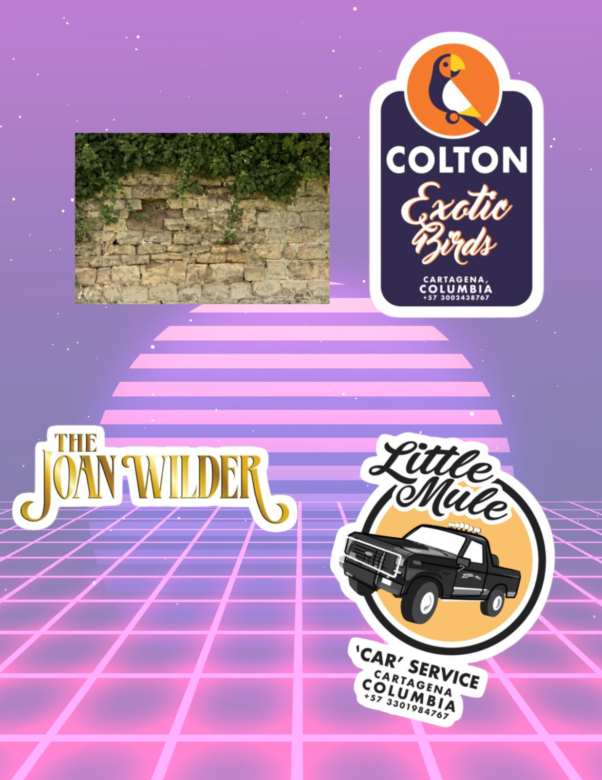 Romancing The Stone 80's Movie 4pc Sticker Pack