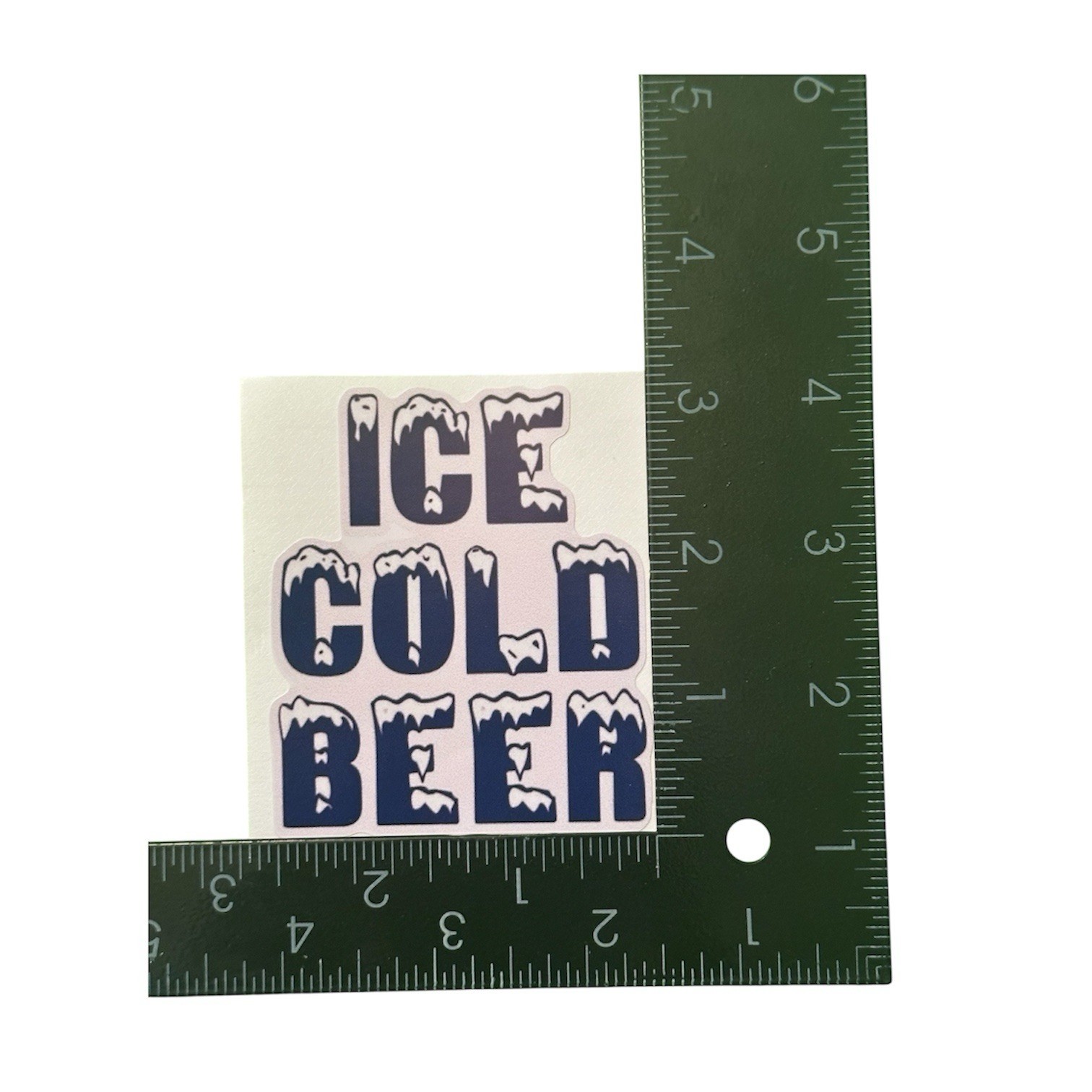 2 PACK – ICE COLD BEER 3” Food Party Boat Cooler Chest Vinyl Sticker Decal Set