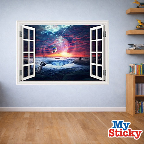 Custom Name Rainbow Drip Graffiti On Brick Wall Decal Personalized 3D Room Decor