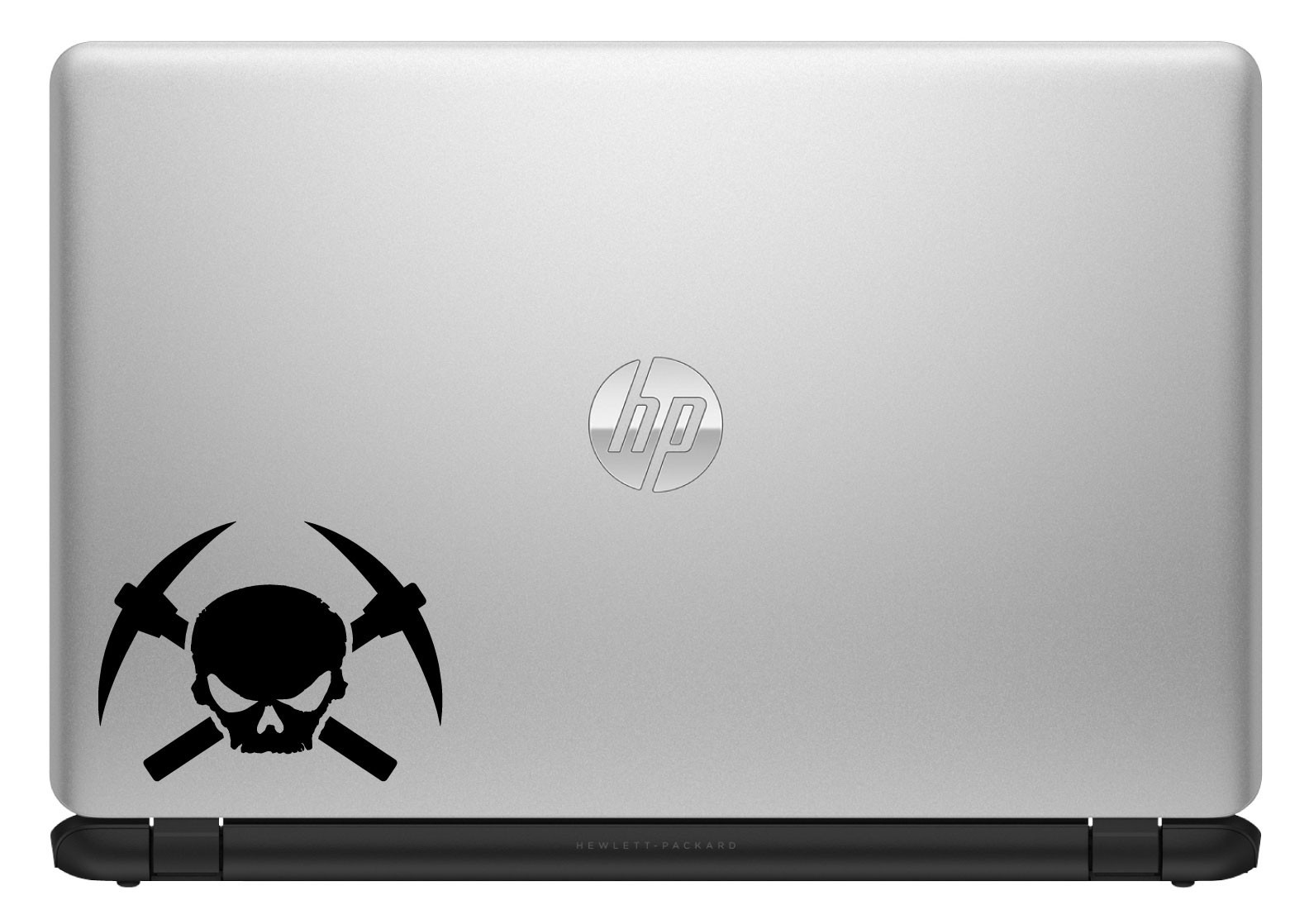Gold Mining Skull and Pick Axe Vinyl Decal Sticker for Car Window Laptop & More