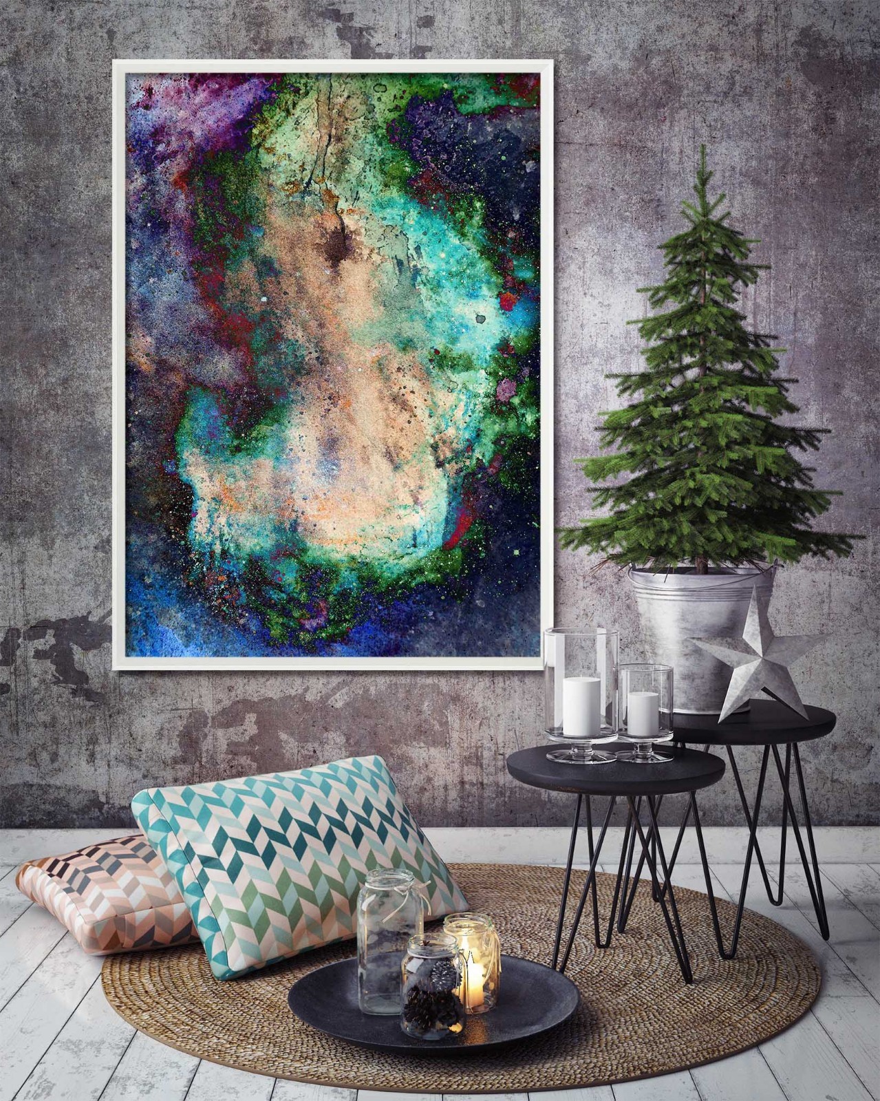 3D Abstract Art 6355 Fake Framed Poster Home Decor Print Painting Unique Art