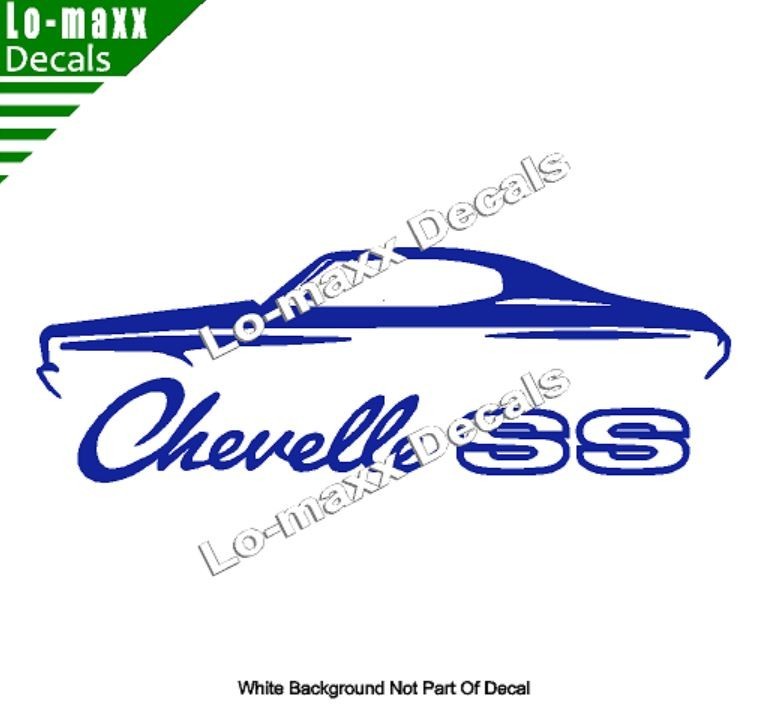 Chevelle SS Vinyl Sticker Muscle Car High Performance Graphic Die Cut Decal