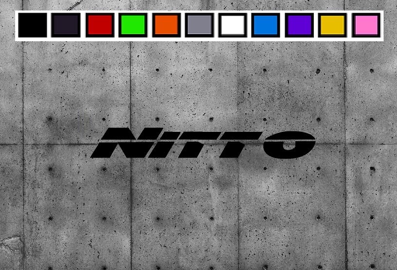 NITTO LOGO Vinyl Decal Sticker Emblem Car Truck Window 4" 6" 8"