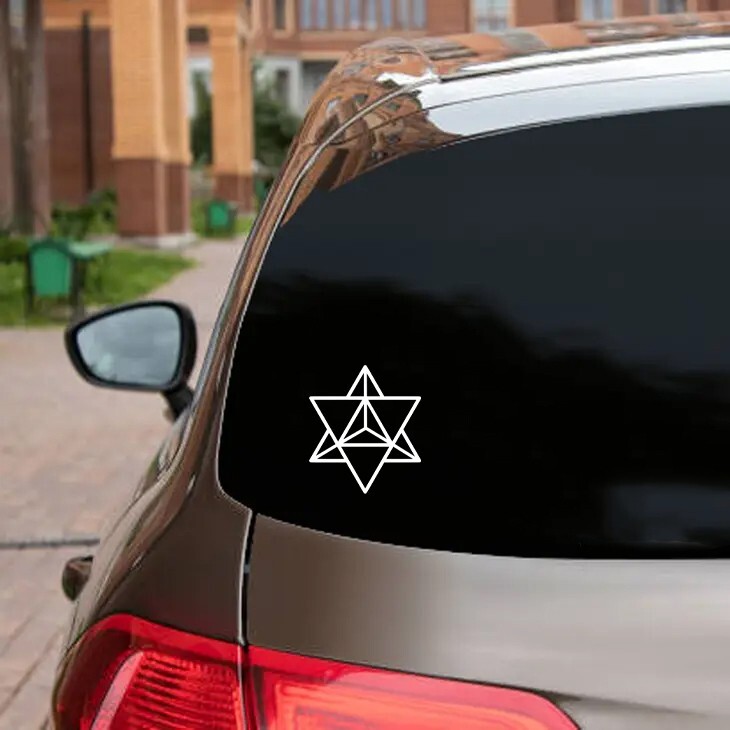 MERKABA STAR TETRAHEDRON Vinyl Decal Sticker – Sacred Geometry