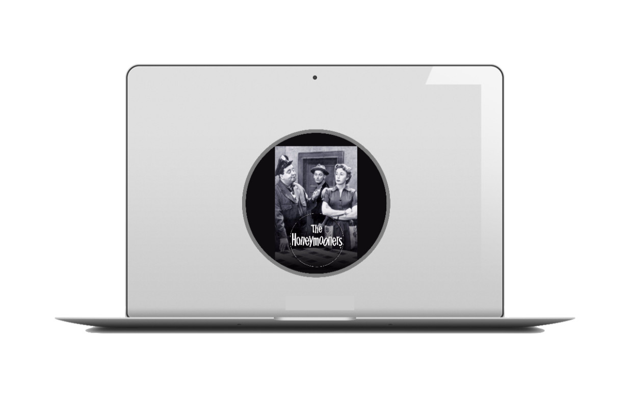 The Honeymooners B/W (Classic TV) – 4" Vinyl Decal Handmade Laptop Decor Vehicle