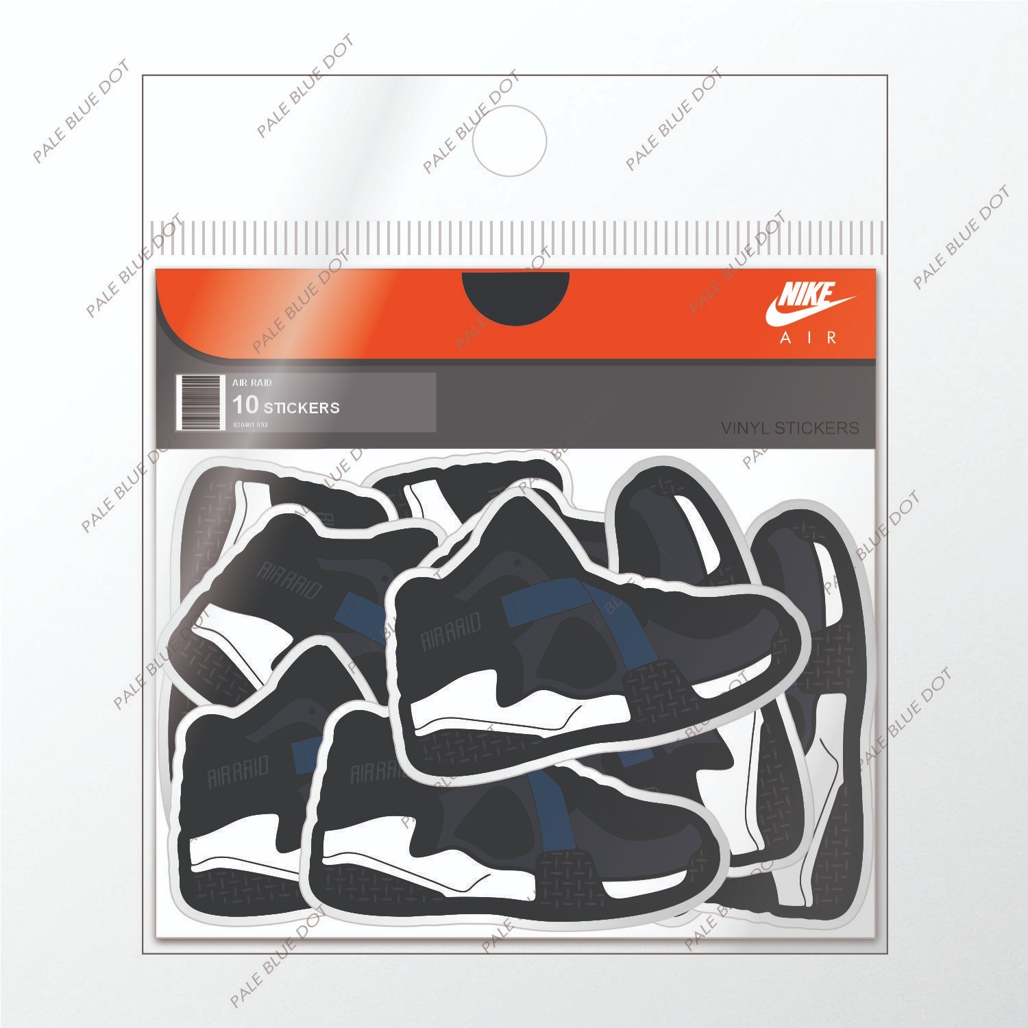 Nike Air Raid Retro 90's Rare sticker set of 10 Hypebeast Supreme Stussy FOG