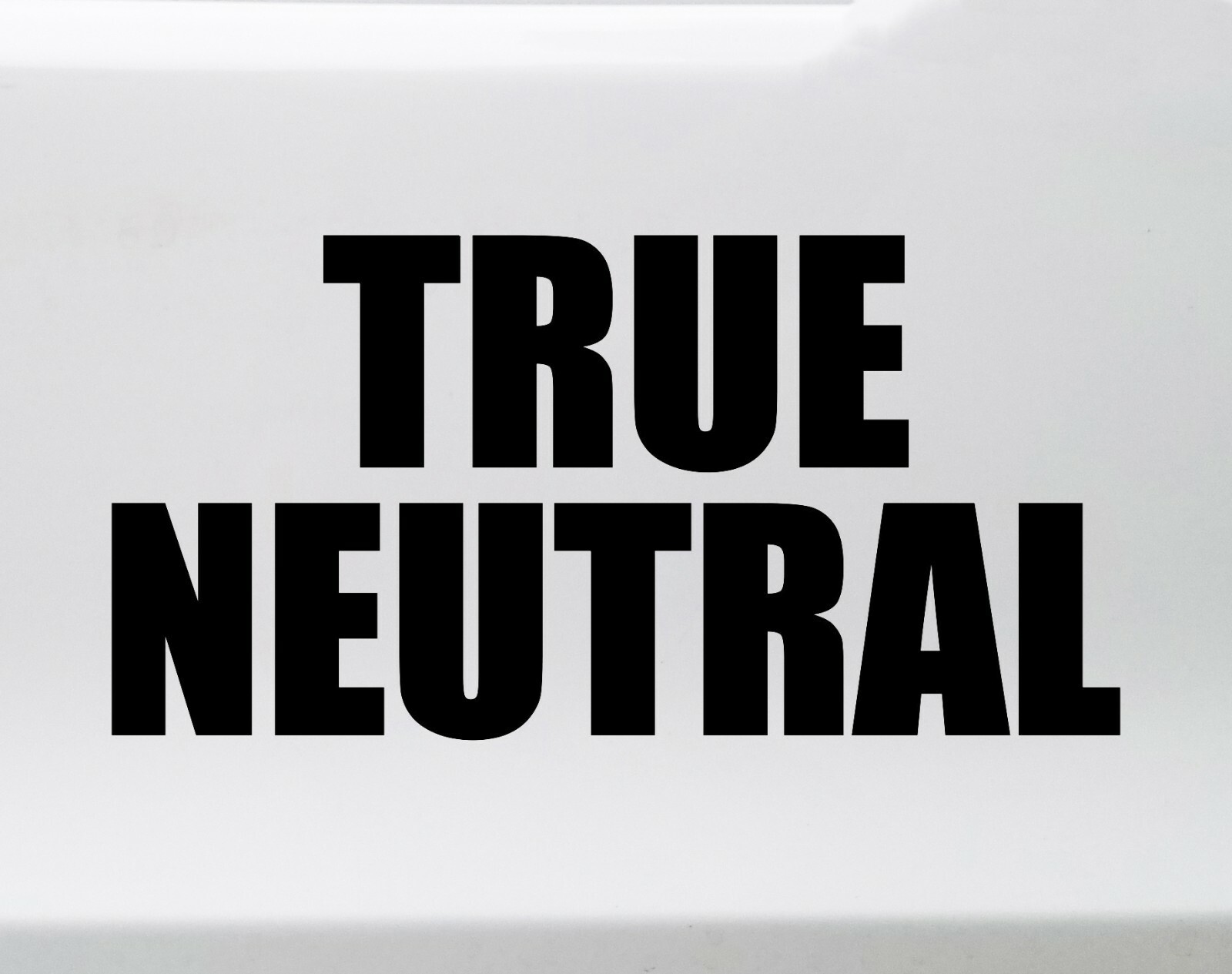 True Neutral Vinyl Sticker – RPG Role Playing Character Alignment V2 – Decal