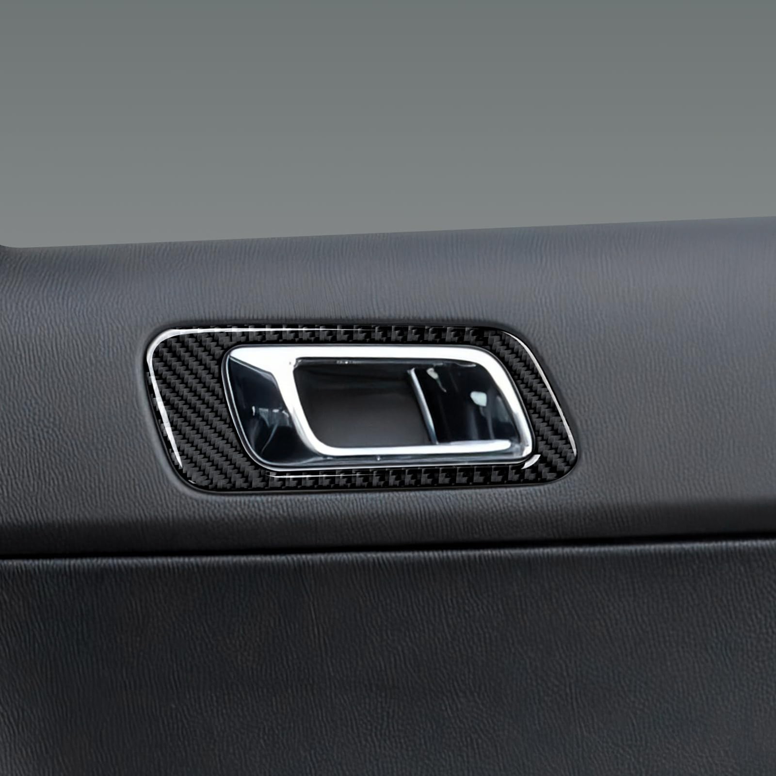 Car Rear Inner Door Bowl Sticker Carbon Fiber Decal Interior Trim Cover for F…