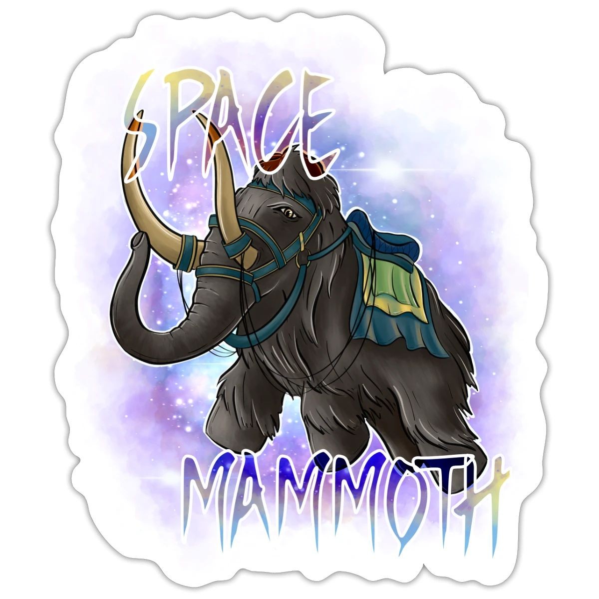 Neebs Gaming Space Mammoth Sticker, max. 4 x 4"
