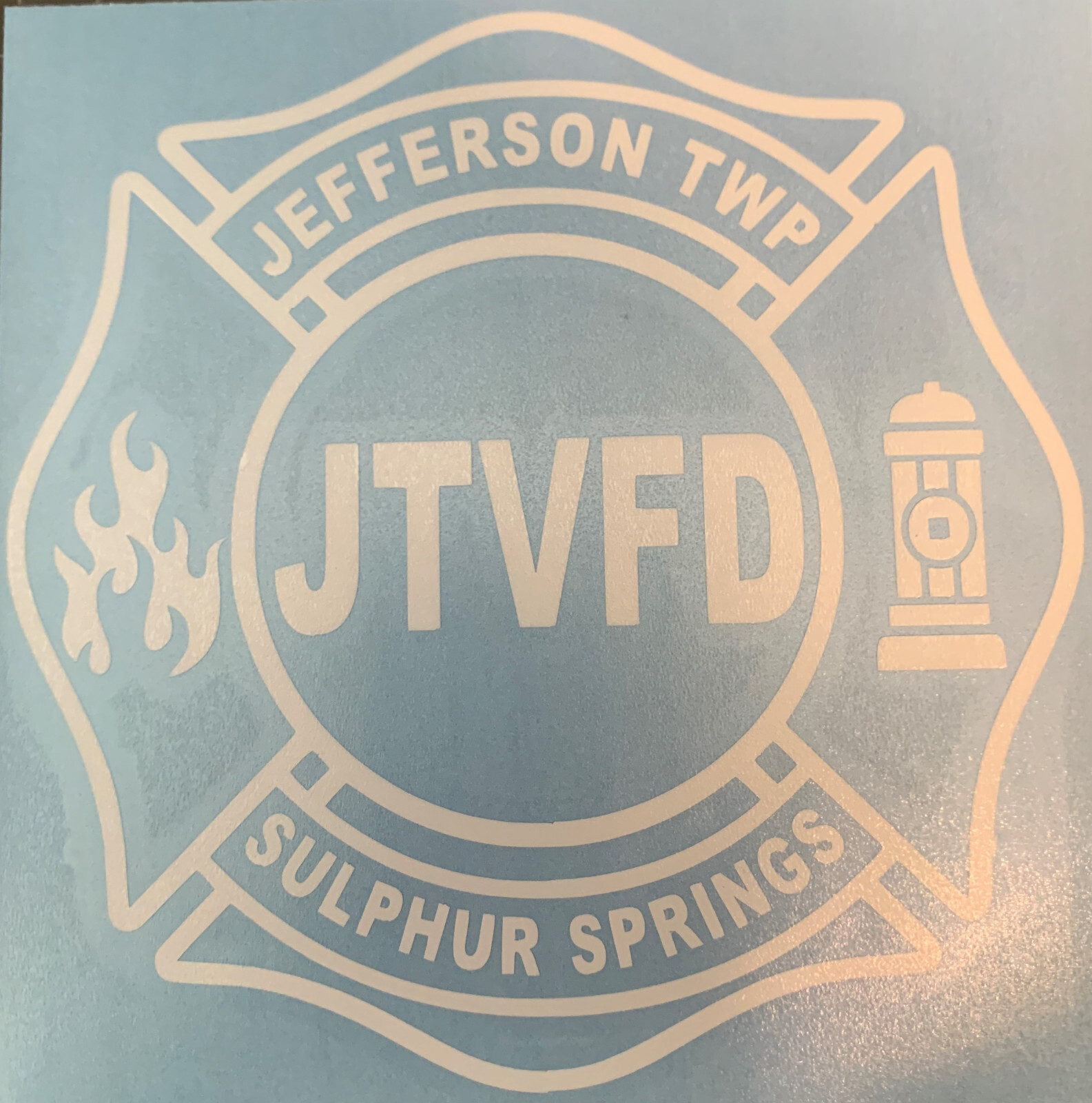 Custom Fire Department Decal(s) – Oracal 651 Outdoor Vinyl – 5.0" x 5.0"