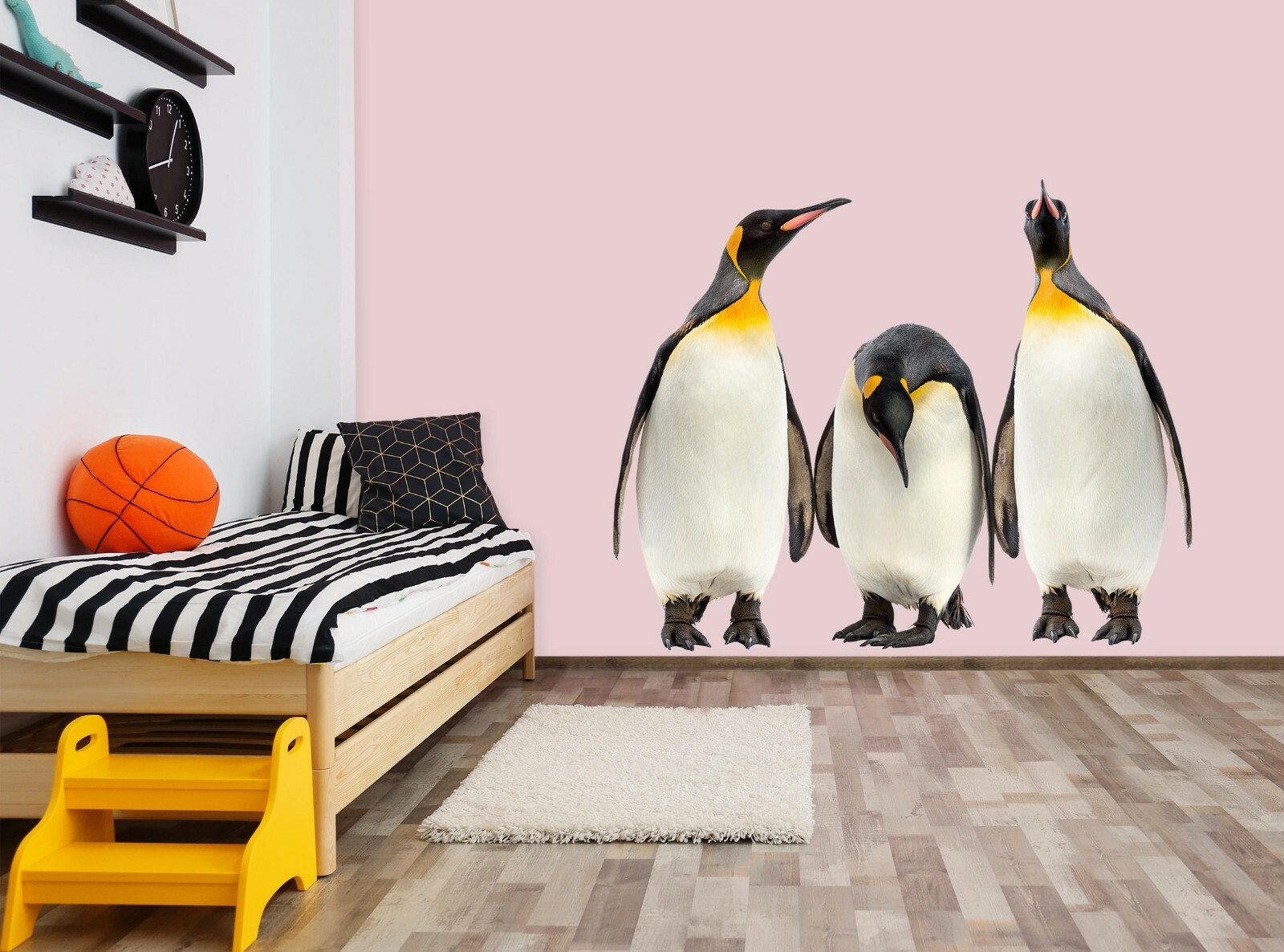 3D Cute Penguin G527 Animal Wallpaper Mural Poster Wall Stickers Decal Honey