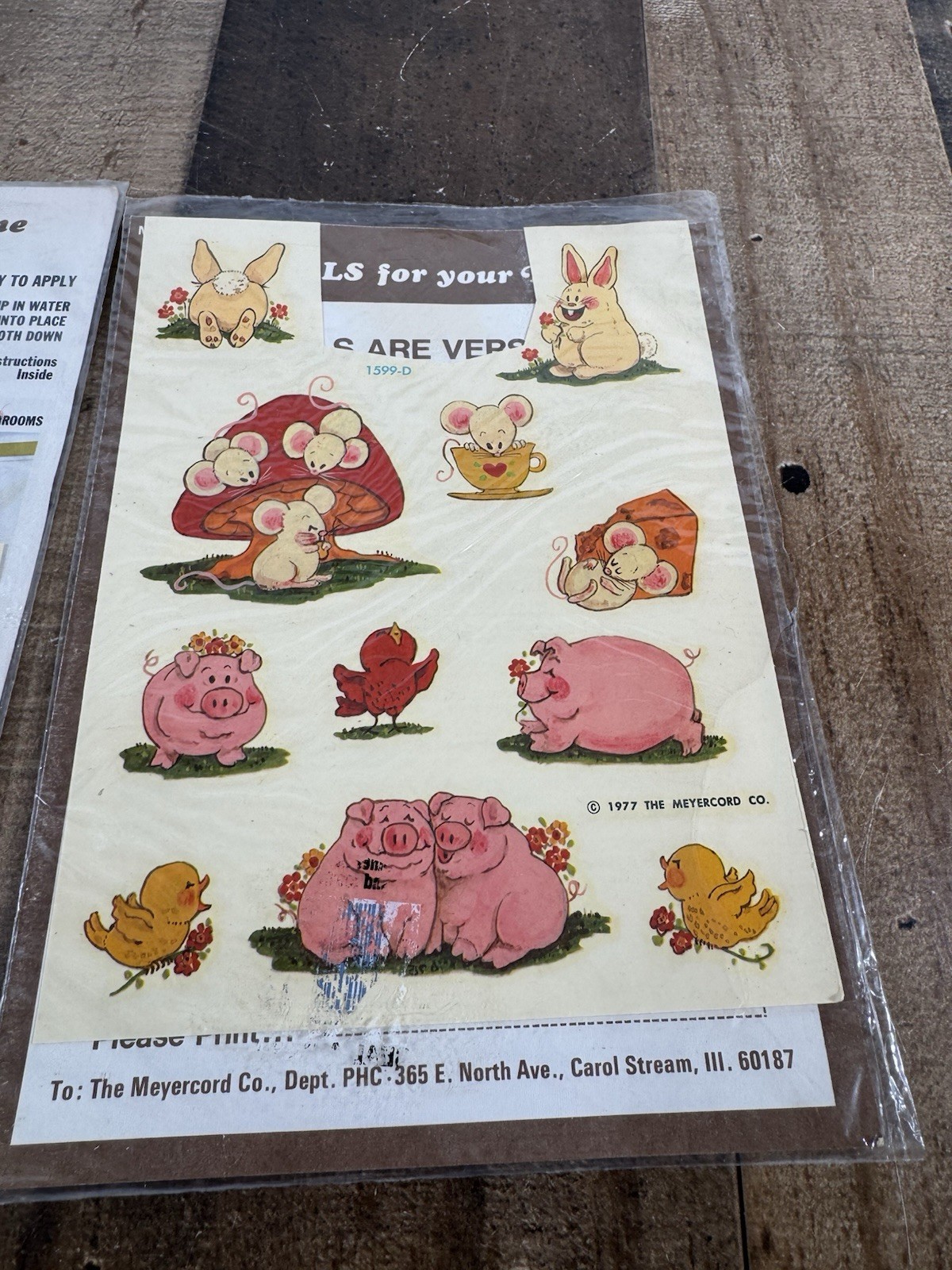 Vintage 1976-77 Meyercord Co. Decal Stickers – 2 Asst packages – A few missing