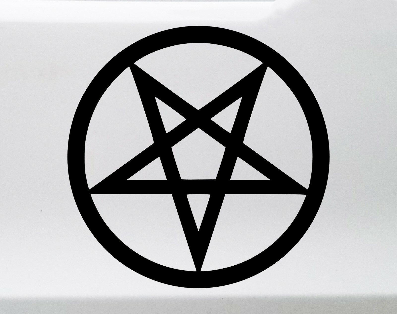 Inverted Pentagram Vinyl Decal – Wiccan Symbol Occult Magical Witch – Sticker