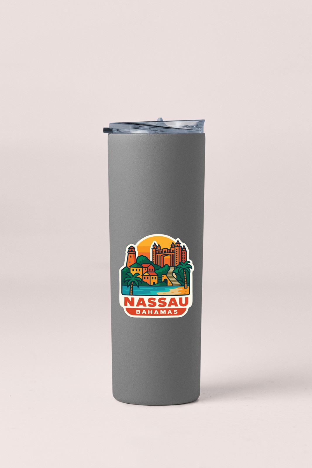 Nassau Bahamas Sticker Decal Vinyl Die-Cut City Skyline Landmark Design
