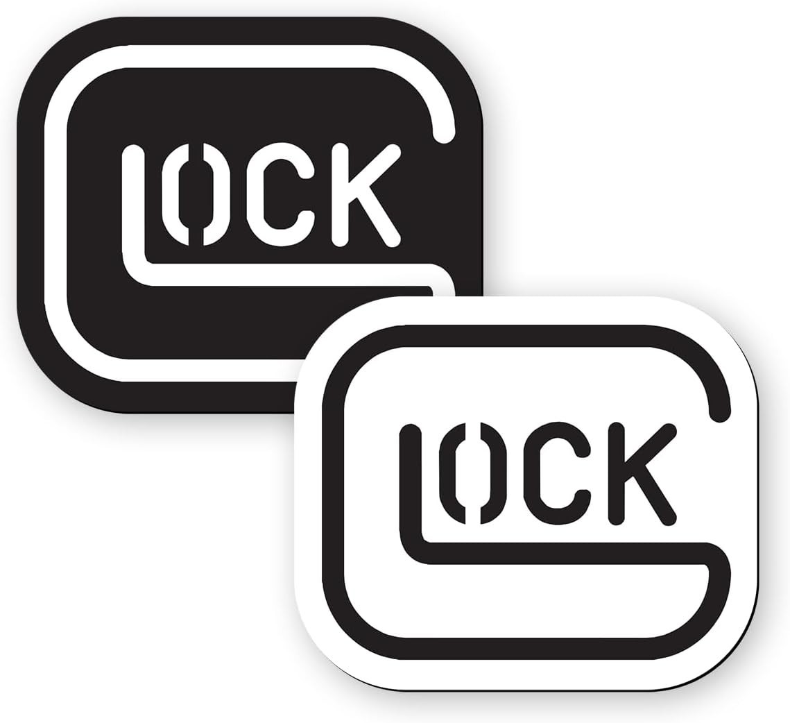 Safe Action Logo Minimalist Firearm 2-Pack Vinyl Decal Toolbox Sticker 4.2"x5"