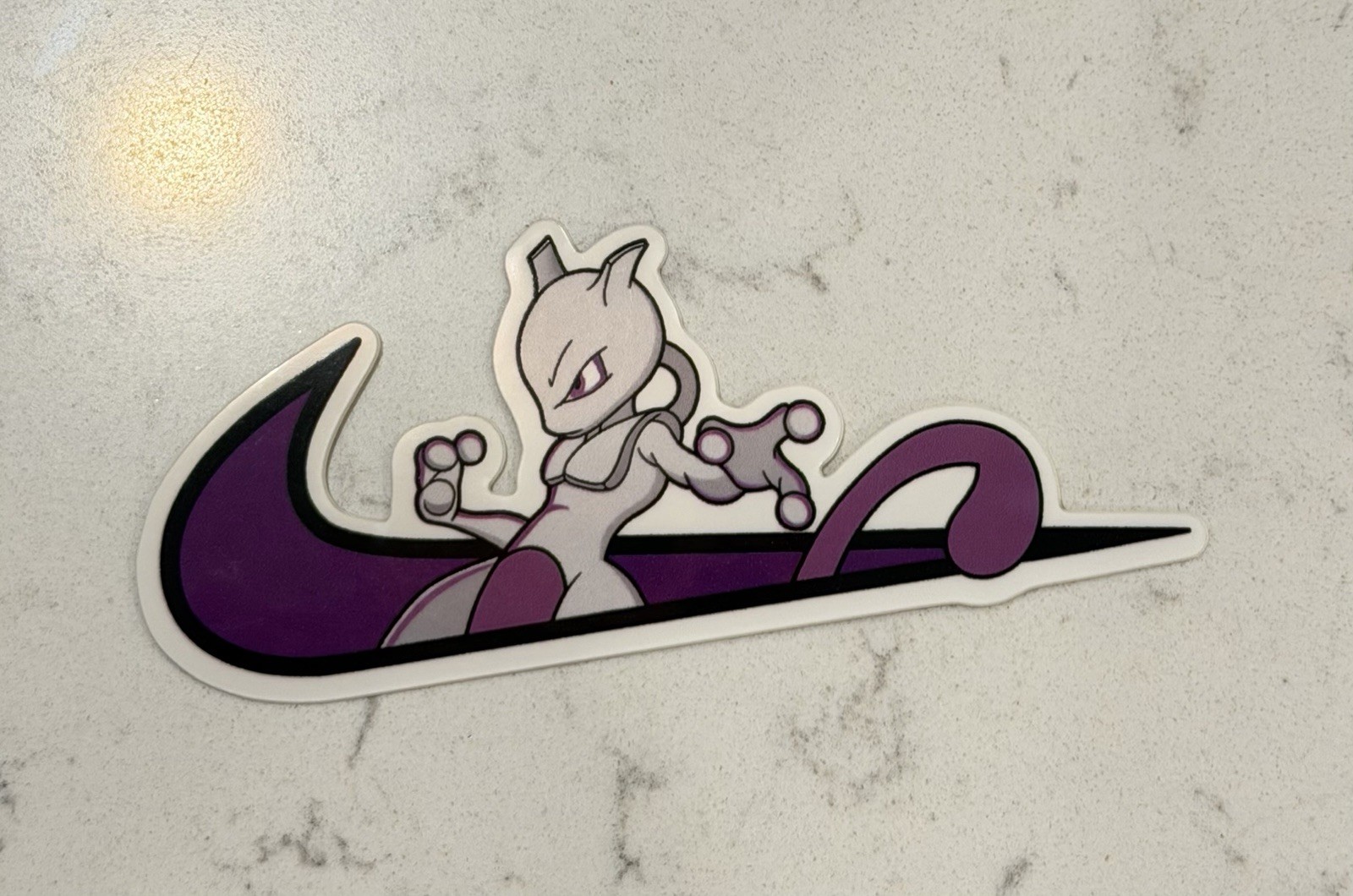 Pokemon x Nike Mewtwo sticker cell laptop bumper vinyl decal PSA