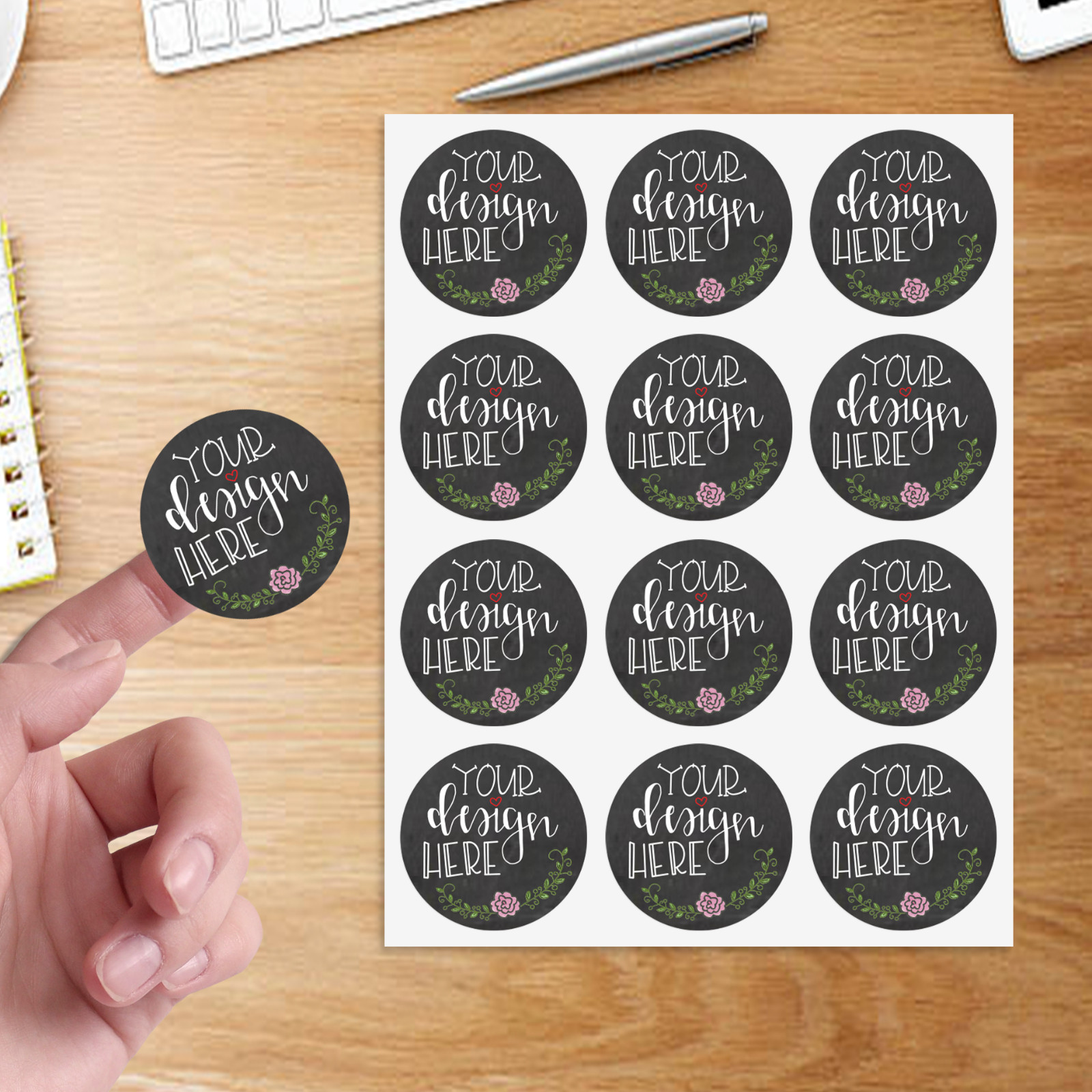 Custom circle stickers | Product Labels | Logo Stickers | Free Shipping