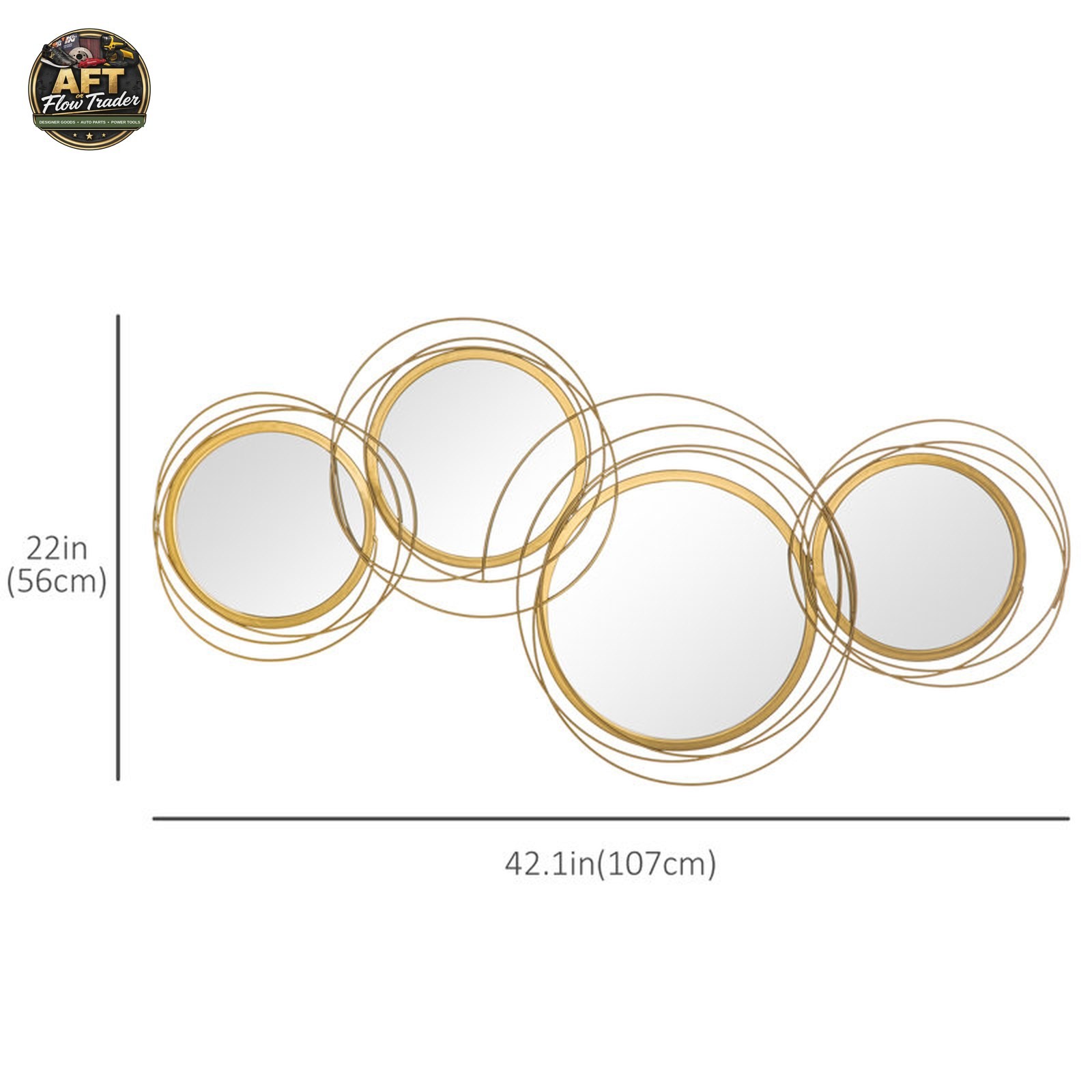 Modern Abstract Wall Decor on Metal