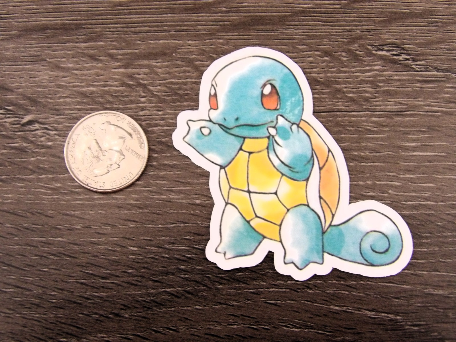 Gen 1 & 3 Squirtle, Wartortle, Blastoise Stickers, Lot of 9 Vinyl, Waterproof