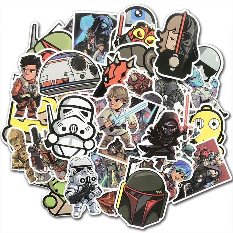 100Pcs Star Wars Stickers Bomb Laptop Car Skateboard Luggage Graffiti Decals Lot