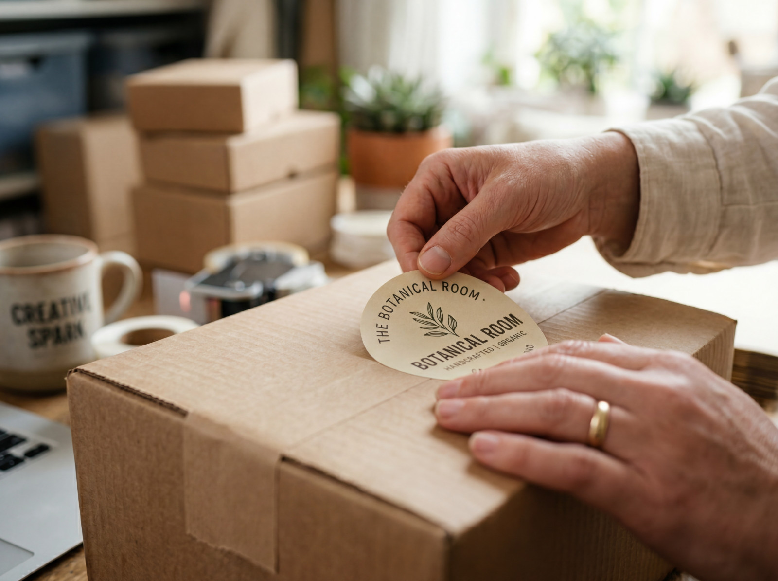 Custom Logo Stickers for Business Packaging Waterproof Vinyl Labels Personalized