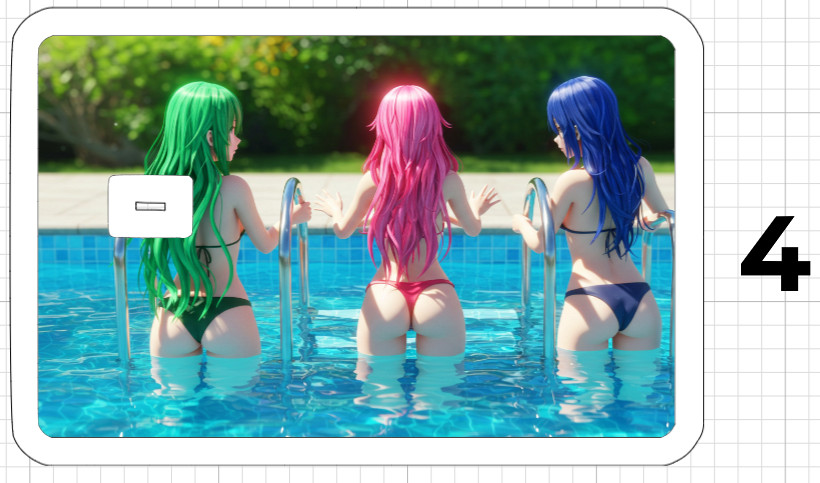 Sexy Anime Girl Credit Debit ATM Card Skin Sticker Hot Ecchi Ahegao Manga USA