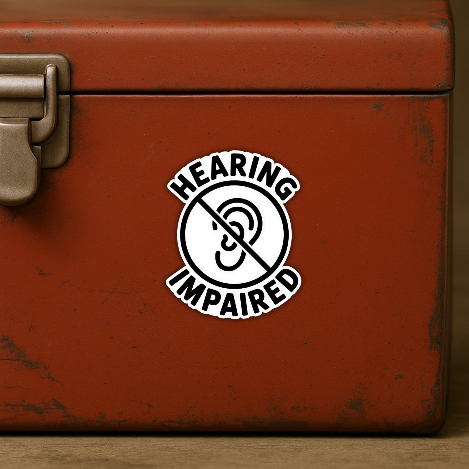 4Pcs Hearing Impaired Stickers – Hard of Hearing & Deaf Awareness Vinyl Decals
