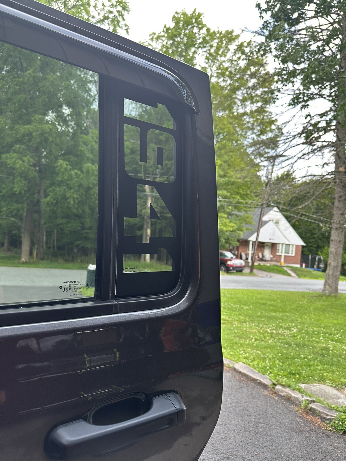1941 Small Window decal fits 4 Door 2018-2023 Jeep Wrangler Rubicon Sahara