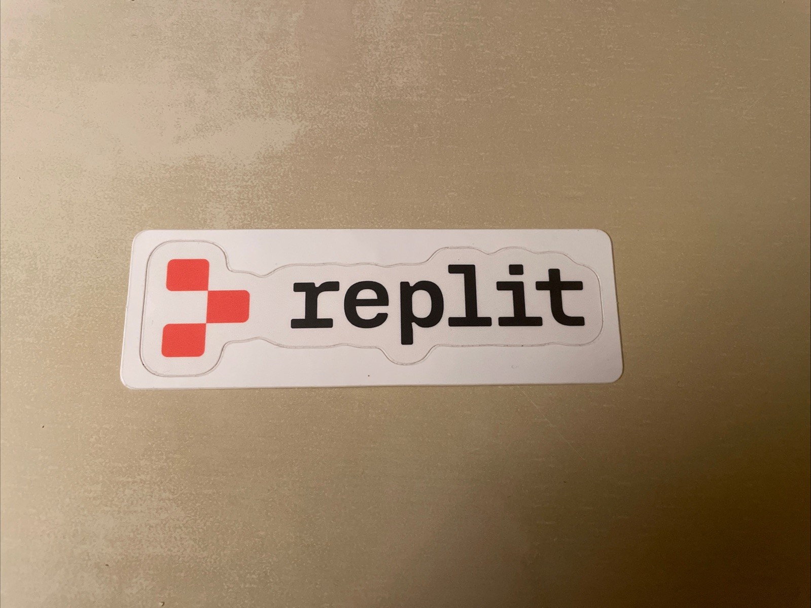 Replit Logo Text Rectangle Sticker AI Tech Software
