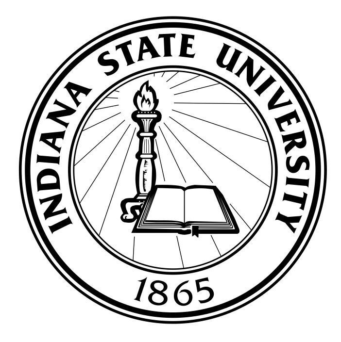 Indiana State University Sticker Decal R7830