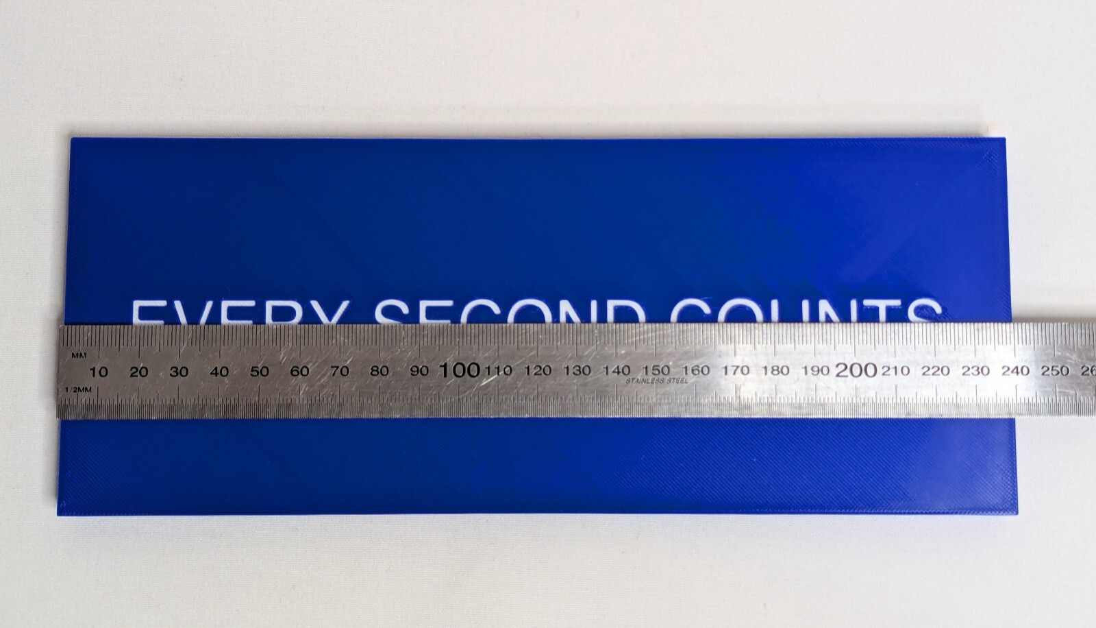 "EVERY SECOND COUNTS" DARK BLUE Plaque The Bear Inspired TV Show Kitchen Sign