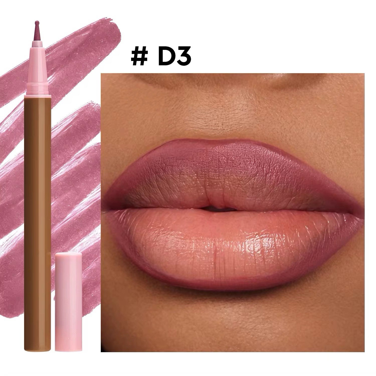 5 PCS Waterproof Matte Liquid Lip Liner Set Long Lasting Vegan Non Stick Cup Hig