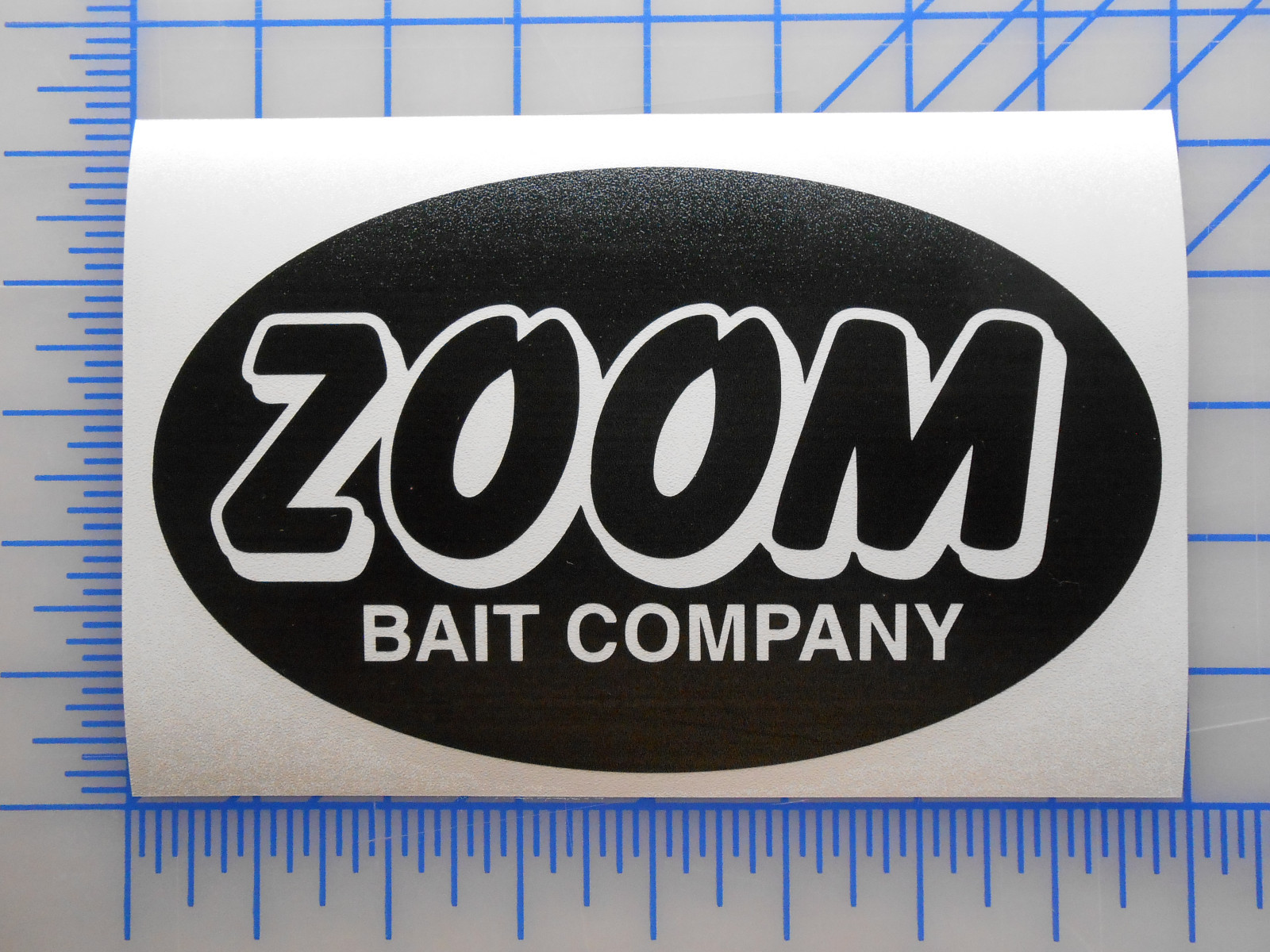 ZOOM Bait Logo Decal Sticker 5.5" 7.5" 9.5" Plastics Bass Worm Jig Lizard Grub