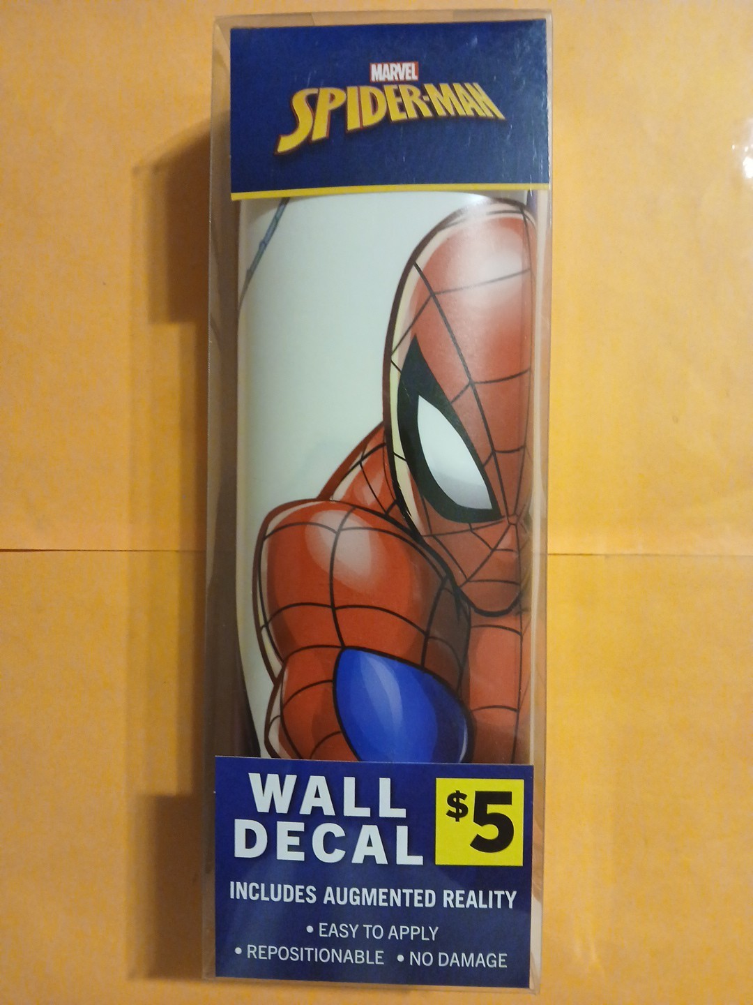 MARVEL Spider-Man Wall Decal – with 3D Augmented Reality Interaction *FREE SHIP*