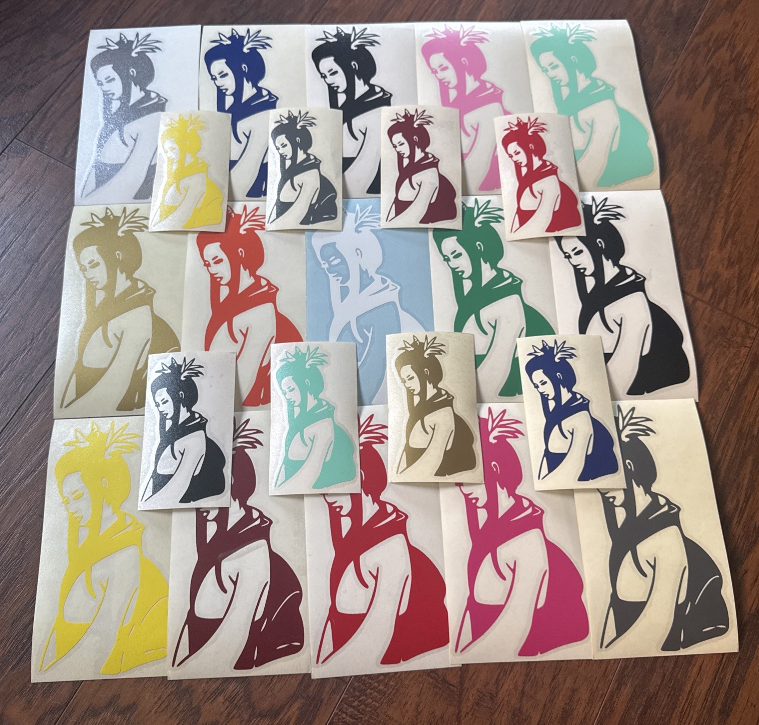 Asian Geisha Girl Decal New Japan Sticker Japanese Art 3” or 6” Inch 16 Colors