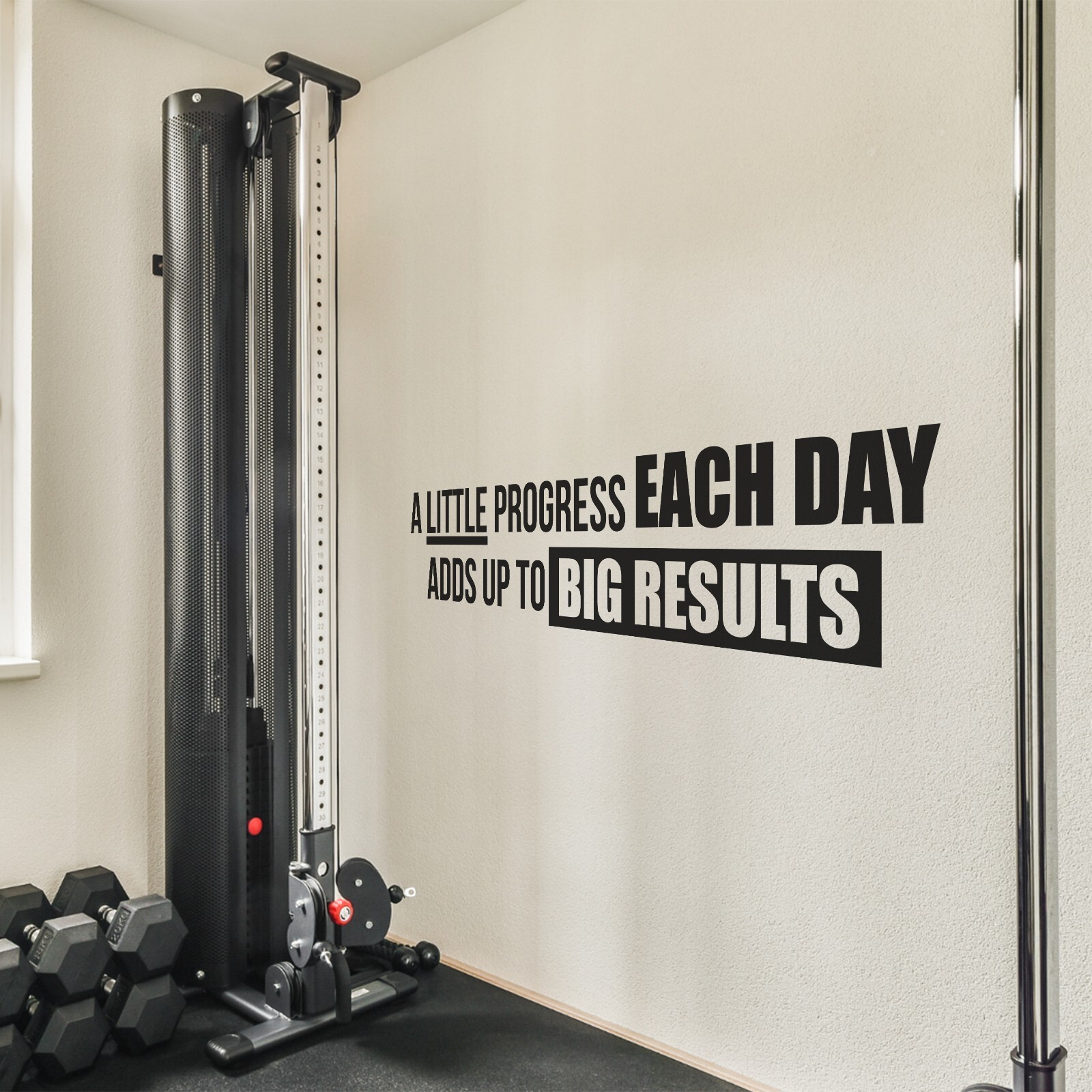 A Little Progress Each Day Motivational Quotes Wall Decals Vinyl Sticker Decor