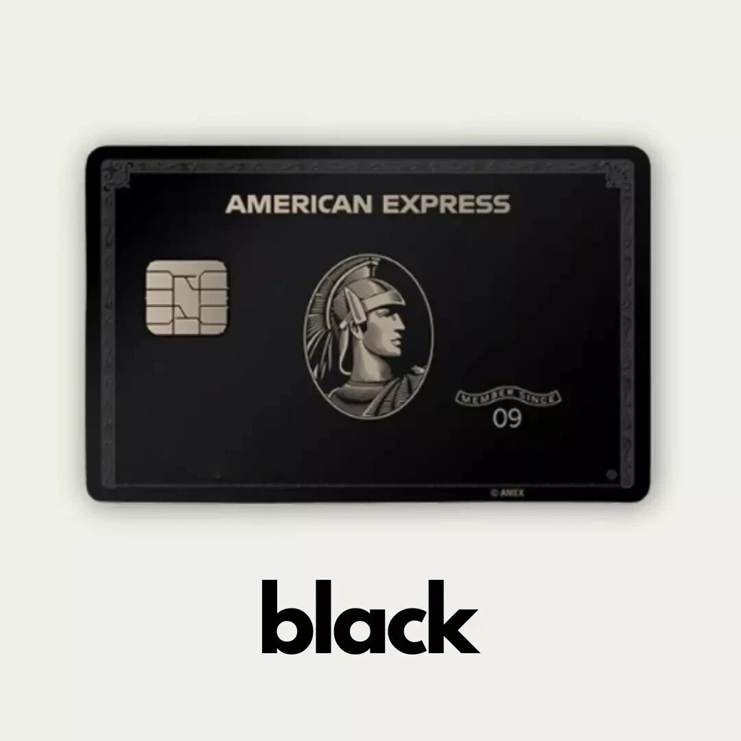 AMEX Credit Card Skin, Debit Card Skin Sticker Sticker AE Vinyl Black Gold