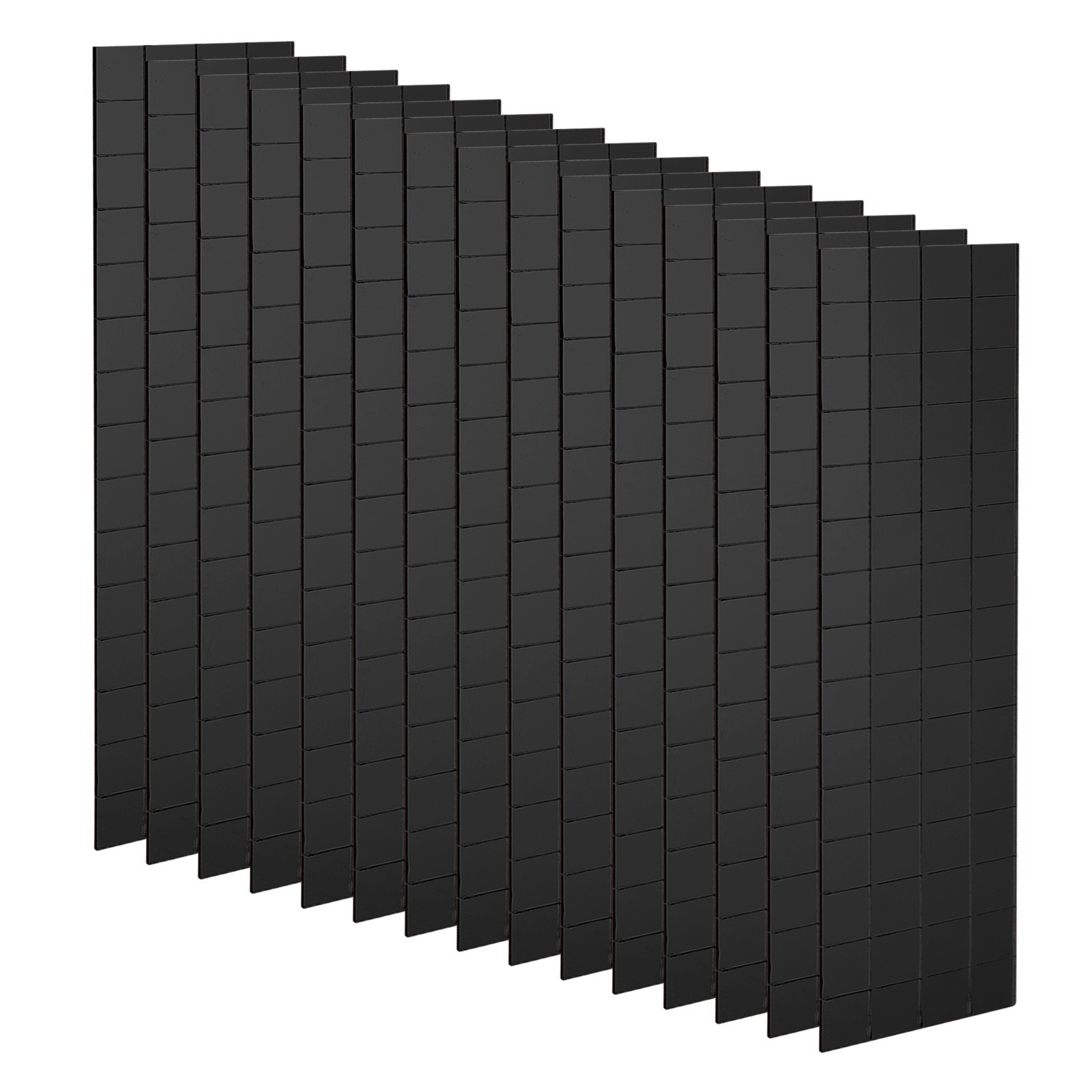 15 Sheet 1800Pcs 10x10mm Self Adhesive Mirror Mosaic Tiles Sticker Black