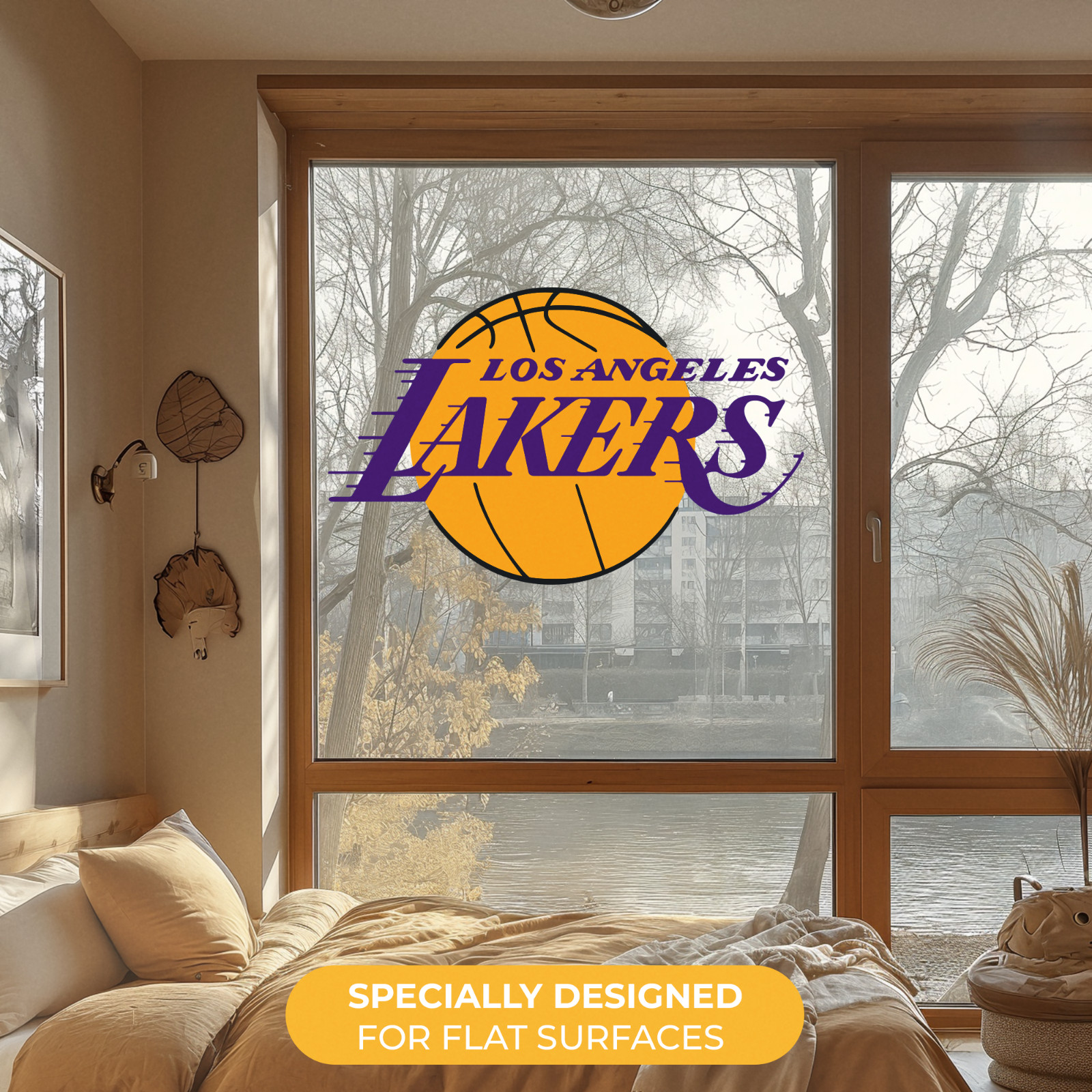 Los Angeles Lakers Wall Decal – NBA Series – Wall Decal for Room Decorations
