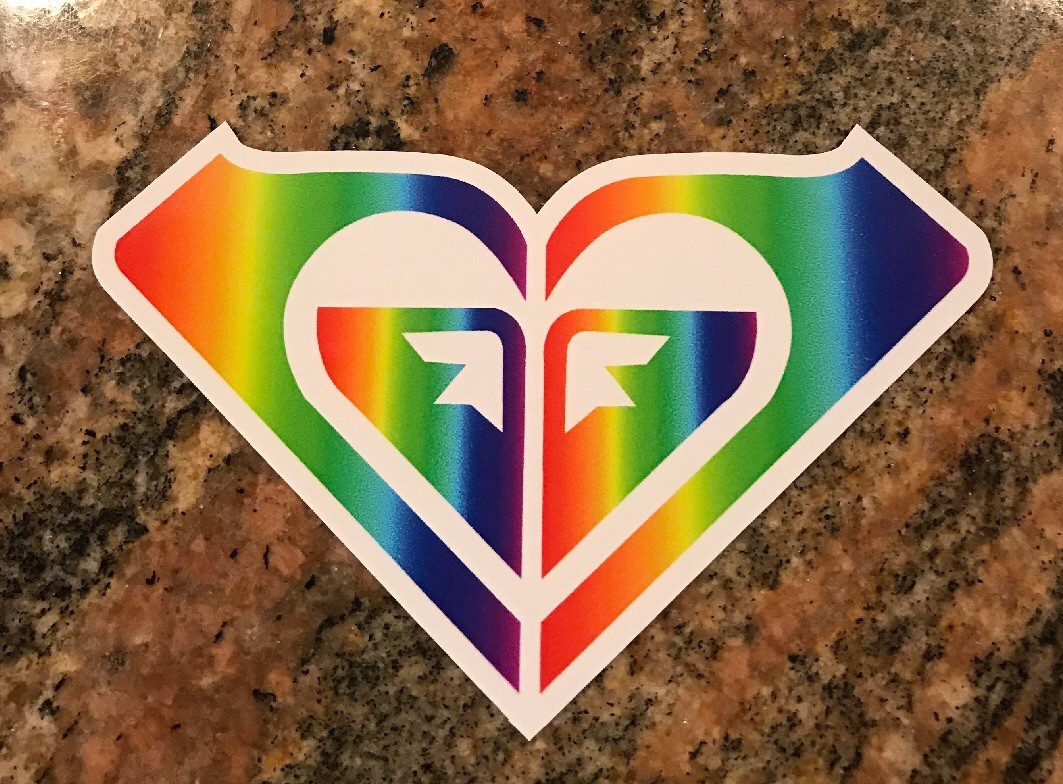 Roxy Sticker – Rainbow Hawaii Surf Surfer Girl Aloha Kona Maui Surfing Longboard