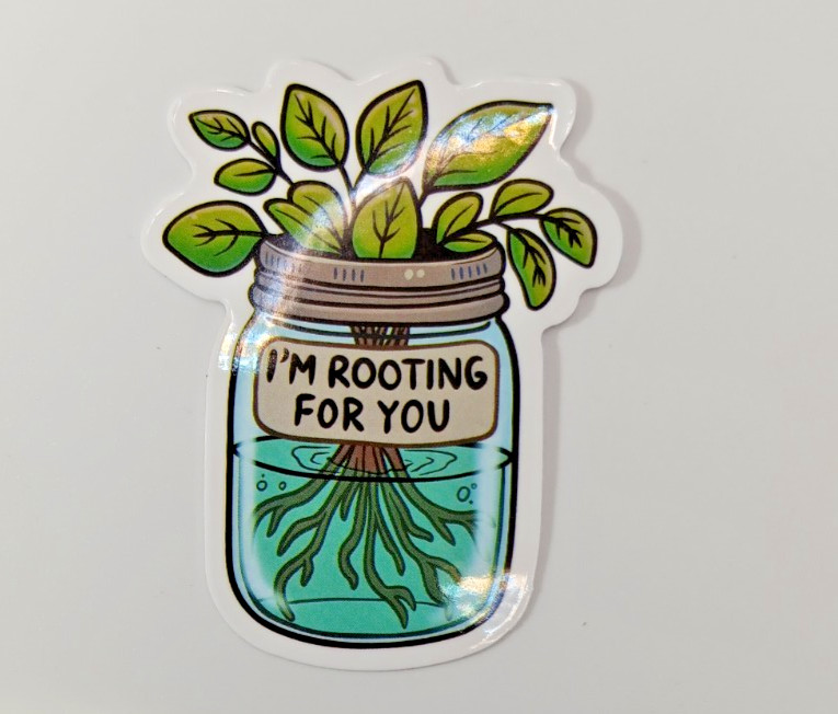 Plants-Gardening-Funny Humor Sarcastic Vinyl Sticker-Decal-NWOT-Free Shipping!