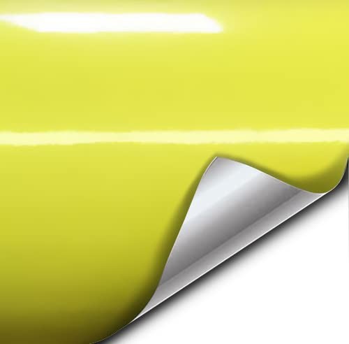VViViD XPO Gloss Daytona Yellow Vinyl Car Wrap Film 3ft x 5ft